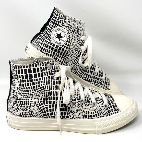 Converse Shoes - Converse Women's Size 6 670460F CT All Star High Top Black Egret Canvas Sneakers